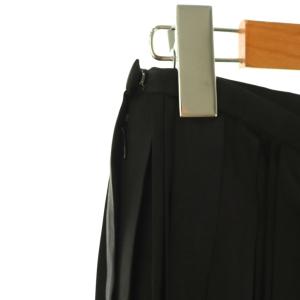 DES PRES シフォンコンビ ランダムプリーツスカート ロング 36 ブラック /HK OS