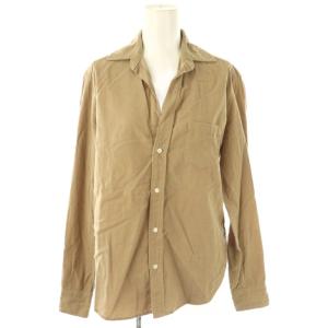 EILEEN コーデュロイ シャツ ブラウス 長袖 前開き コットン XXS ベージュ /NR OS