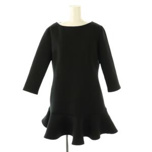 バックZIPスウェットミニワンピース F 黒 ブラック /SS OS