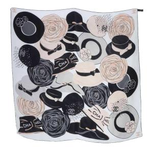 シルク カメリア ココマーク スカーフ