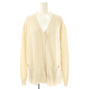 24SS アイスコットンVネックカーディガン 長袖 ニット ベージュ /NR OS