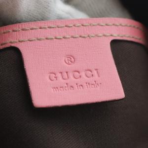 GUCCI トートバッグ GGスプリーム ポーチ付き グレー ピンク 197953