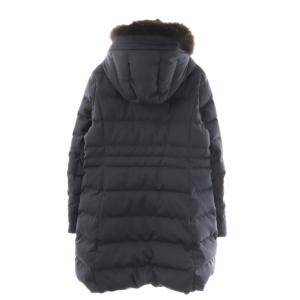 nano universe 西川ダウンサージロングダウンコート 38 ネイビー