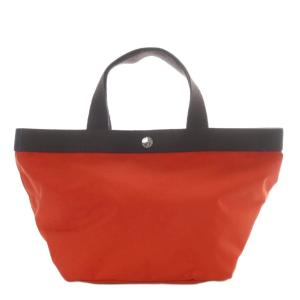 707C コーデュラ舟型トートM ハンドバッグ サンギーヌ×モカ /YO16