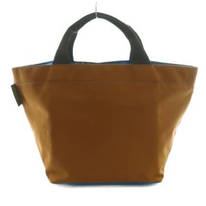 ナイロン舟型トートM バッグ ハンド 茶 ブラウン 1027n /SS OS