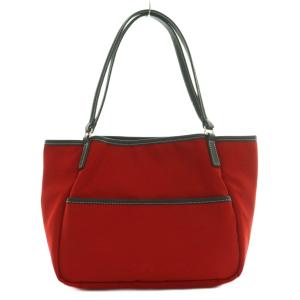 agnes b. ハンドバッグ トート ナイロン 赤 レッド 黒 ブラック SAS08-01 /SS OS