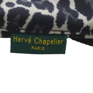 Hervé Chapelier green label relaxing別注 Mini Pochette レオパード ショルダーバッグ