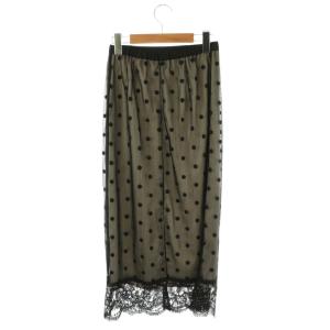 Diagram GRACE CONTINENTAL 25SS ドットチュールタイトスカート 36 ブラック /DO OS