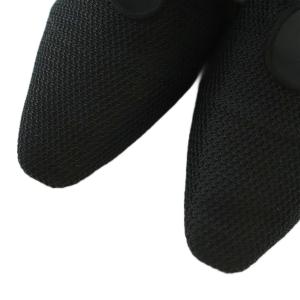 Le Talon 25SS セミシアーレースアップマニッシュ シューズ フラットシューズ スクエアトゥ 23.5cm 黒