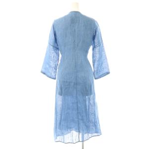 dosa カシュクールリネンワンピース 1 ライトブルー