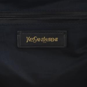 YVES SAINT LAURENT イージー パテントレザー ボストンバッグ ダークパープル 208314