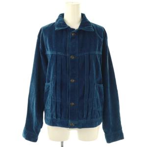 ベロア シンチバック ジャケット コットン 3 紺 /NR OS SH