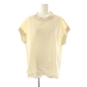 HIGHCOUNT COTTON LINEN ブラウス 半袖 リネン混 2 アイボリー /ES OS