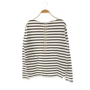 24SS ボーダーカットソー Tシャツ 長袖 2 ダークネイビー ホワイト /ES OS