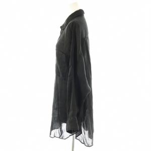 Plage 24SS RAMIE LYOCELL LOOSE ブラウス シャツ 長袖 ブラック /DF OS