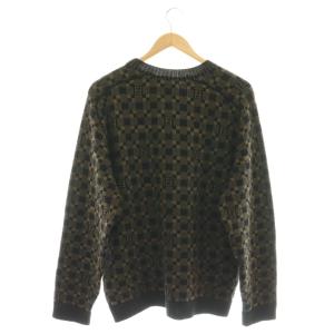 FENDI ズッカ ブロックチェック ペカン ニット 48 ブラック