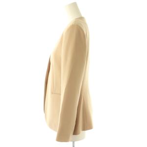Theory CLASSIC CREPE LINDRAYIA B ノーカラー ジャケット 0 ベージュ /NR OS