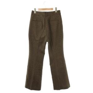 Lisiere L'Appartement 24AW CHECK FLARE PANT フレアパンツ グレンチェック 36 ブラウン /ES OS