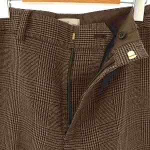 Lisiere L'Appartement 24AW CHECK FLARE PANT フレアパンツ グレンチェック 36 ブラウン /ES OS