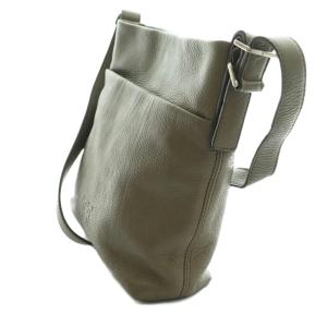 HIROFU ヴィータ VITA ショルダーバッグ グレインレザー グレー /SS OS