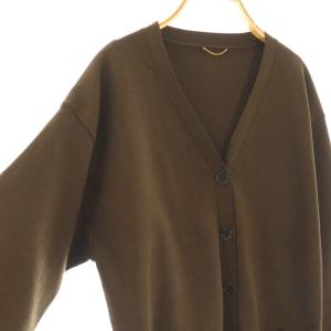 L'Appartement 25SS Cardigan カーディガン Vネック 長袖 ダークブラウン /DO OS