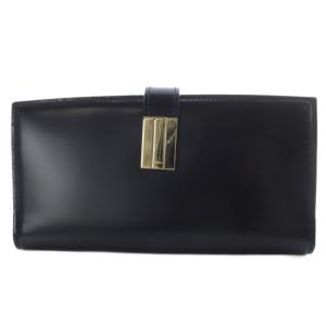 OLLAM LONG W 長財布 コンチネンタルウォレット 長財布 二つ折り レザー ブラック /YO11