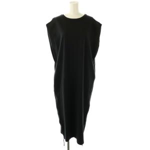 Americana N/S SIDE ZIP ワンピース ノースリーブ ブラック /ES OS
