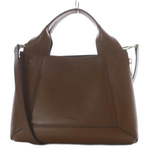 GILDA M 2WAY バッグ ハンドバッグ ショルダーバッグ 斜め掛け レザー ブラウン /YO10