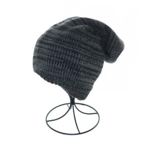 STELLA McCARTNEY ×アディダス adidas ニットキャップ ワッチキャップ フリース ロング グレー /AS OS