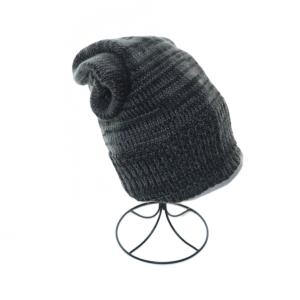 STELLA McCARTNEY ×アディダス adidas ニットキャップ ワッチキャップ フリース ロング グレー /AS OS