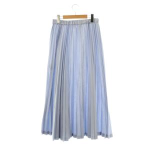 mizuiro ind mizuiroind プリーツロングスカート マキシ イージー 紫 パープル /AT OS