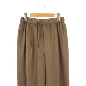 UNITED ARROWS W/PU イージー パンツ ストレート スラックス 38 茶 ブラウン /AT OS