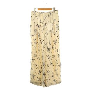 25SS 後ろゴムサイドパイピングサテンパンツ ワイド 1 ライトベージュ 黒 /NR OS