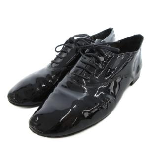 ZIZI オックスフォードシューズ パテント レザー 本革 39.5 黒 ブラック /UO