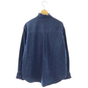 JOURNAL STANDARD relume 23AW デニムフリルブラウス シャツ 前開き F インディゴ /CX OS