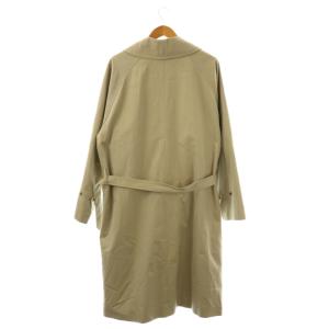 COMOLI コットンギャバカシミヤ混ライナー付きタイロッケンコート 4 ベージュ