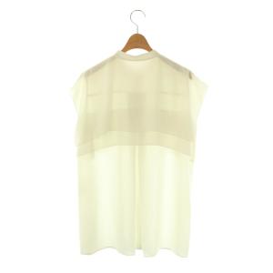 ADORE イージーポリエステルケープブラウス 38 オフホワイト /DF OS