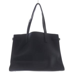 TORY BURCH ウォーカーサッチェル ハンドバッグ レザー 黒 ブラック /SR24