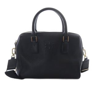 THEA MINI WEB SATCHEL 2WAYバッグ ハンドバッグ ショルダーバッグ レザー 黒