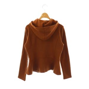 M'S GRACY パールリボンフーディパーカー ジップアップ 38 ブラウン /HK OS