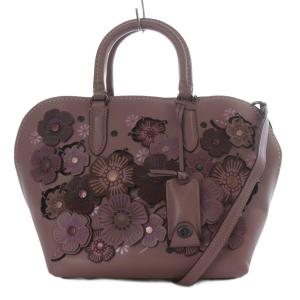 ティーローズ ダコタ 2WAYフラワー ハンドバッグ ショルダーバッグ 斜め掛け レザー ピンク 22855