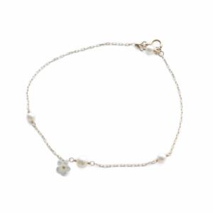 淡水パールブレスレット K10YG イエローゴールド /SR26