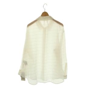 SNIDEL 25SS シンプルシアーシャツ 長袖 シースルー F 白 ホワイト SWFB252006 /AT OS