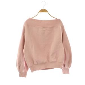 24AW WEB限定 ワンショルダーロゴスウェット トレーナー 長袖 コットン F ピンク /NR OS