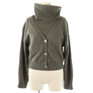 24AW ラクーンタートルカーデアンサンブルニット ラメ F グレー /AT OS