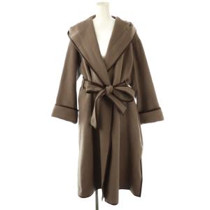 パイピングフードコート ロング 0 モカ /AT OS