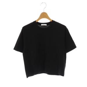 24SS Neo Cropped Tシャツ カットソー 半袖 無地 コットン 黒 /NR OS