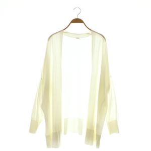 24SS shake code ショートカーディガン 前開きトッパー 長袖 F 白 ホワイト /AT OS