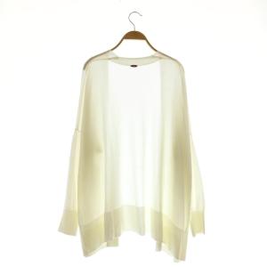 MUSE de Deuxieme Classe 24SS shake code ショートカーディガン 前開きトッパー 長袖 F 白 ホワイト /AT OS