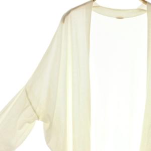 MUSE de Deuxieme Classe 24SS shake code ショートカーディガン 前開きトッパー 長袖 F 白 ホワイト /AT OS